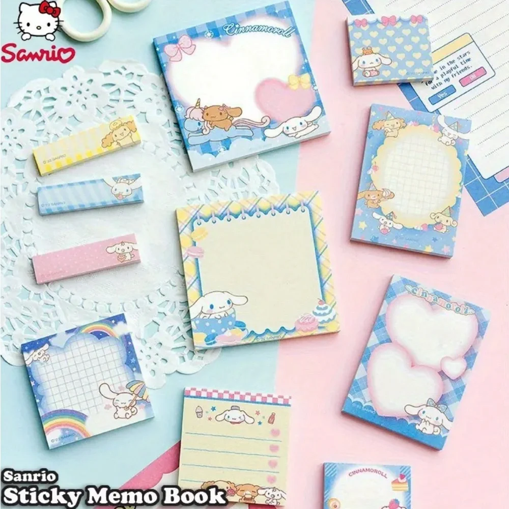 Blue Sanrio Cinnamoroll Sticky Memo Book - Blue